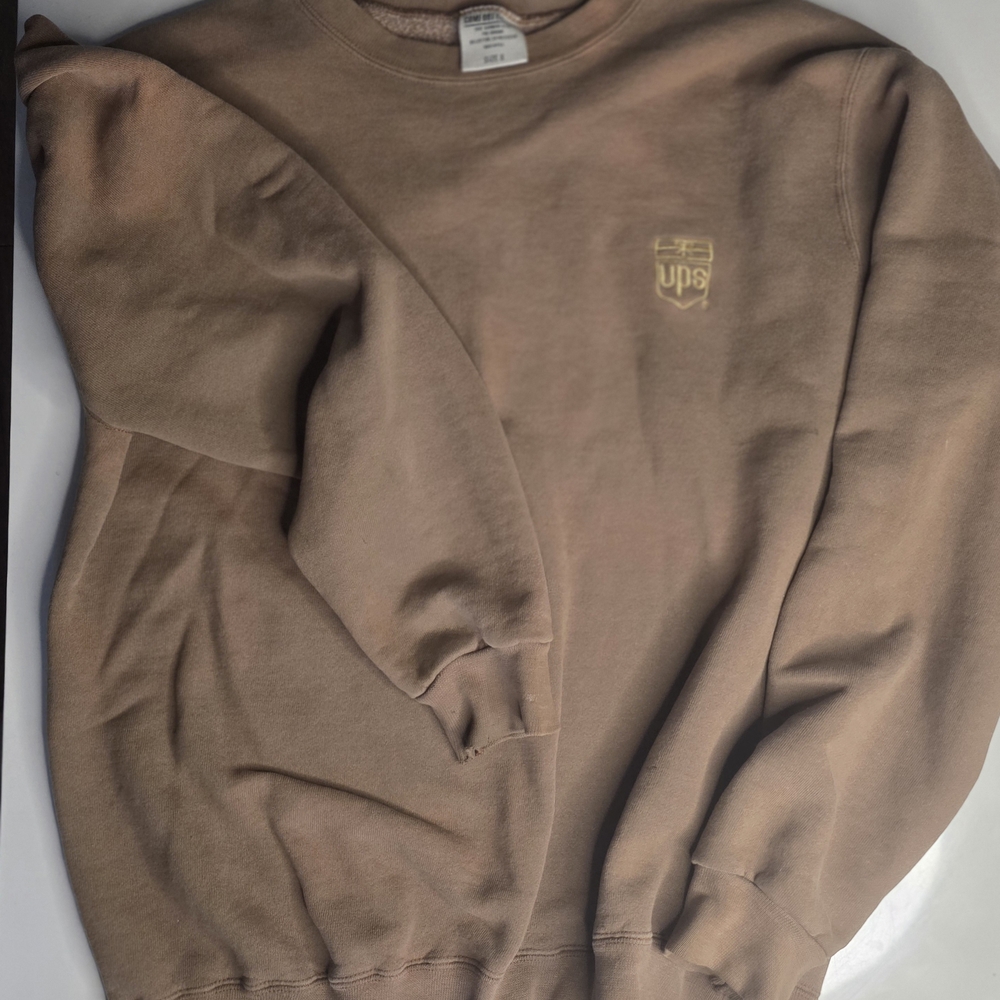 Comfort Colors Men's Tan Crewneck Sweater